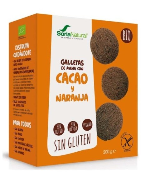 Galletas De Avena Con Cacao Y Naranja Bio de Alecosor Soria Natural