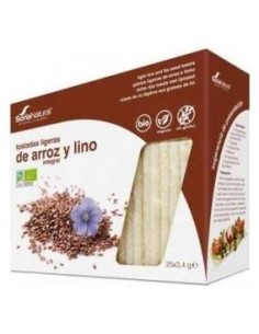 Tostadas De Arroz Integral Y Lino 85Gr. Bio de Soria Natural 2