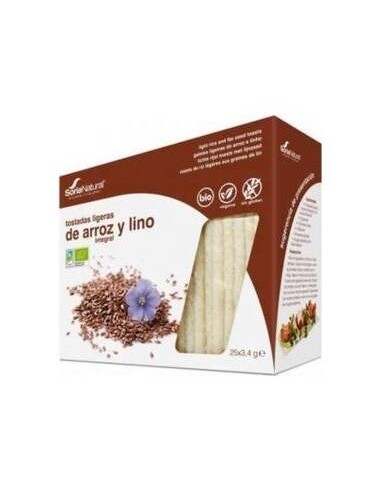 Tostadas De Arroz Integral Y Lino 85Gr. Bio de Soria Natural