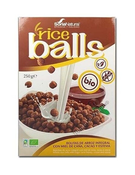 Ricers Balls Arroz Con Chocolate 250Gr.Bio Vegan de Soria Natural