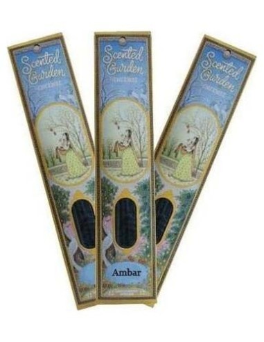 Incienso Stick Ambar 12Uds.  Scented Garden de Radhe Shyam