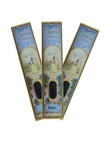 Incienso Stick Rosa 12Uds. Scented Garden de Radhe Shyam