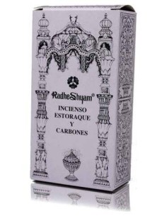 Incienso Estoraque 50Gr. + 10 Carbones de Radhe Shyam 2