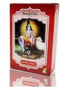 Henna Polvo Castaño Cobrizo 100Gr. de Radhe Shyam 2