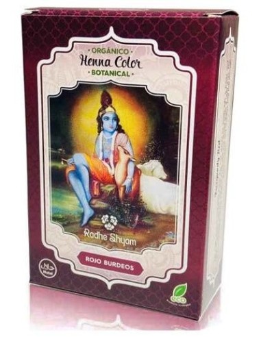 Henna Polvo Botanicals Rojo Burdeos 100Gr. de Radhe Shyam