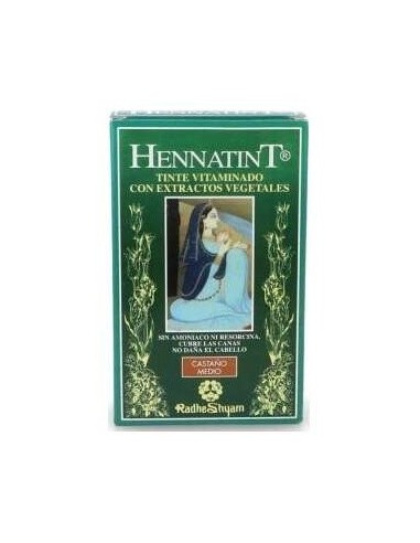 Hennatint Castaño Medio 60Ml. de Radhe Shyam