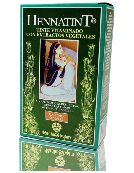 Hennatint Castaño Dorado 60Ml. de Radhe Shyam