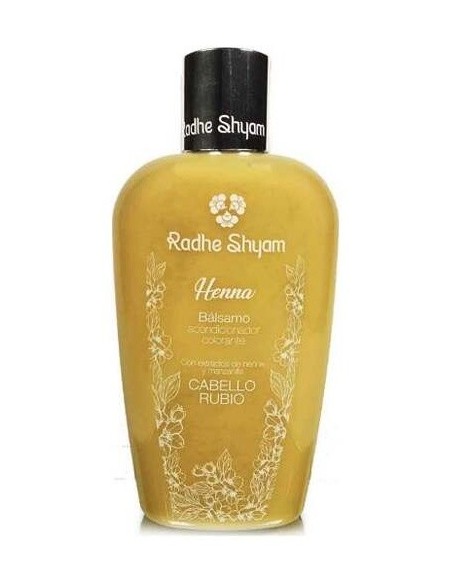 Balsamo Acondicionador Henna Color Rubio 400Ml. de Radhe Shyam