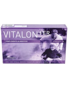 Vitalon Fer (Jalea Real, Hierro, Oligoelementos, Remolacha, Espinaca, Vitamina E) 20 amp. Plantapol 2