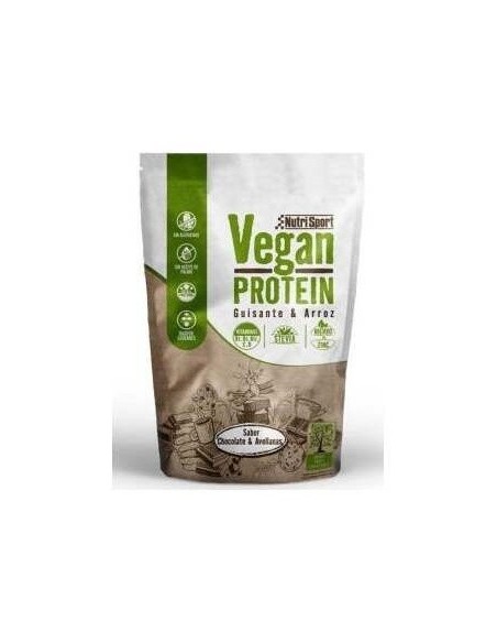 Vegan Protein Chocolate-Avellana Bolsa 468Gr de Nutrisport