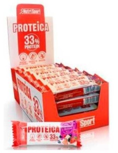 Barrita Proteica White Choco-Red Berries 24Uds. de Nutrisport 2