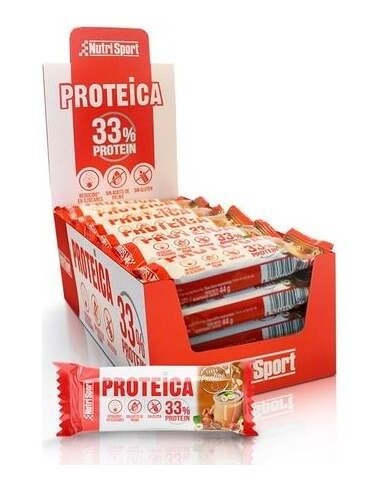 Barrita Proteica Avellana-Praline 24Uds. de Nutrisport