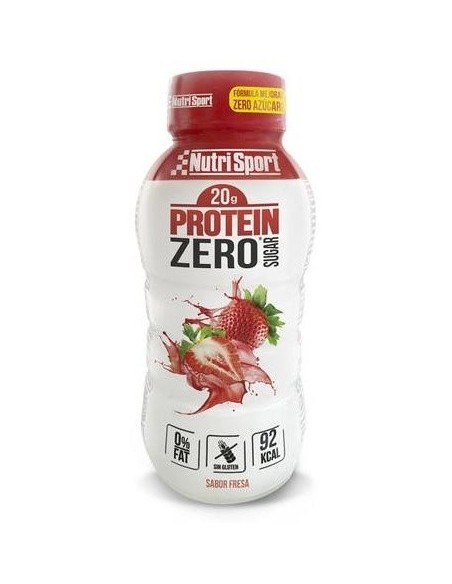 Protein Zero Batido Fresa 12X330Ml. de Nutrisport