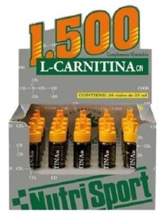 L Carnitina 1500 Naranja 20Amp de Nutrisport 2