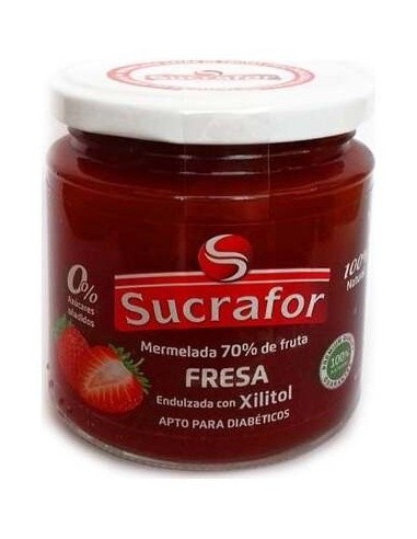 Mermelada De Fresa 70% Fruta 0% Azucar 260Gr. de Sucrafor