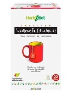 Herbodiet Favorece Circulación Envase de 20 bolsitas filtro de 1,5 g. de Novadiet 2
