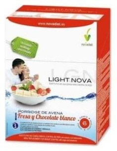 Light Nova Porridge Fresa Envase de 6 sobres de 35 g. de Novadiet 2