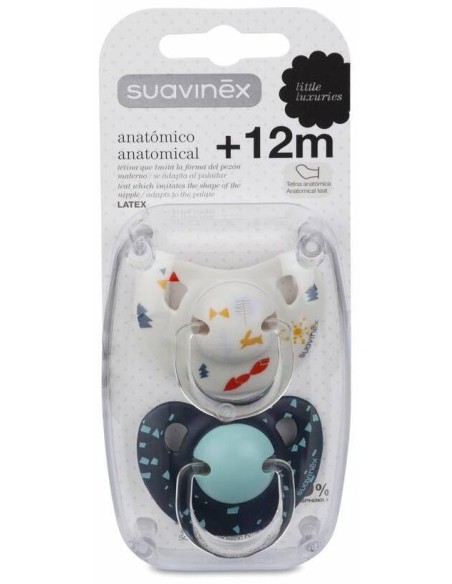 Chupete Anat Latex +18M 2 Unidades de Suavinex
