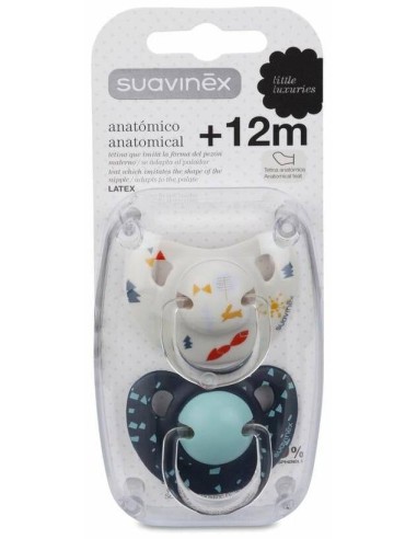 Chupete Anat Latex +18M 2 Unidades de Suavinex
