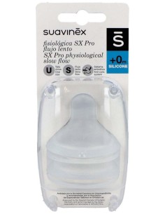 Tetina Fisiologica Flujo S T/U Silicona +0M 2 Uni de Suavinex 2