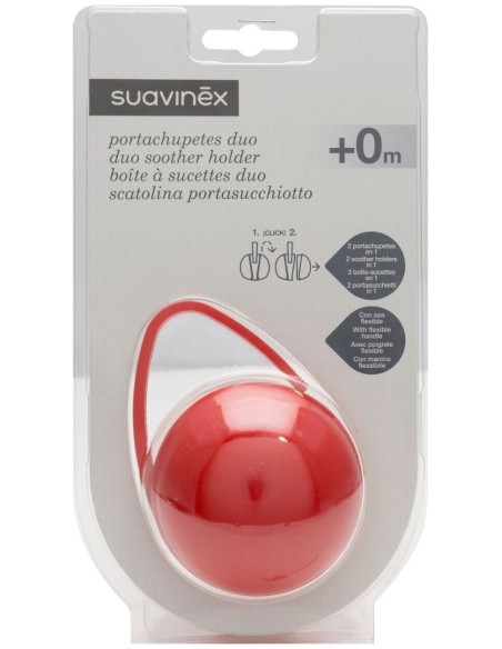 Portachupetes Duo 2 En 1 +0M 1 Unidad de Suavinex