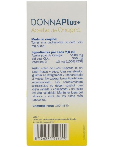 Donnaplus Oilnagra 150Ml. de Donnaplus