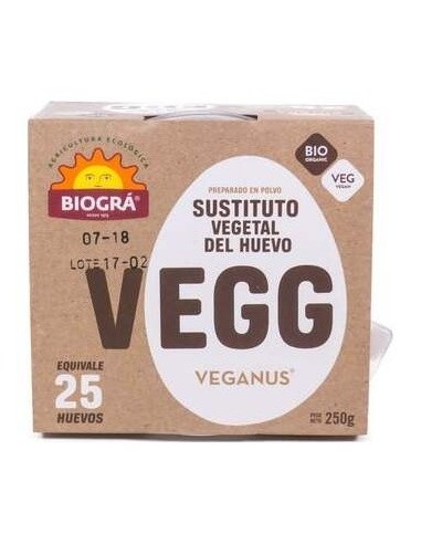 Vegg Sustitutivo Del Huevo 250Gr. Bio de Biogra