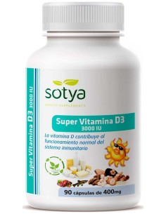 Super Vitamina D3 400Mg 90Cap. de Sotya 2