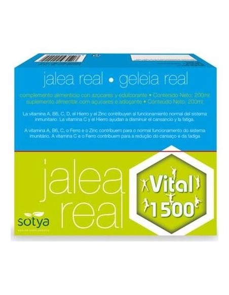 Jalea Real Vital 1500  10Ml Viales Vidrio 20U de Sotya