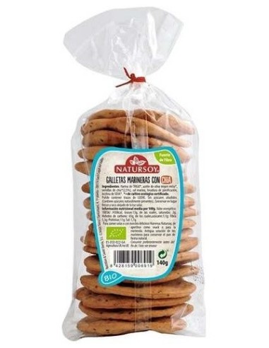 Galletas Marineras Con Chía 140 G de Natursoy