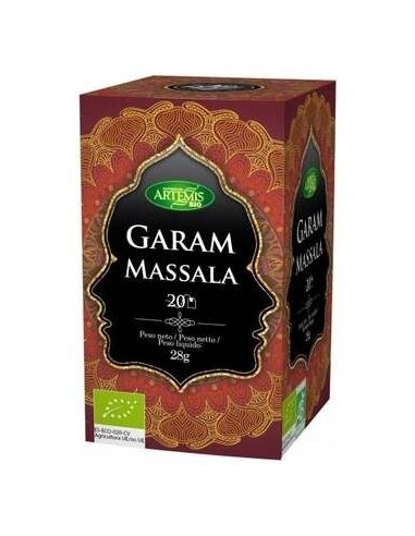 Garam Massala Sin Teina Infusion 20Bolsitas Bio de Artemis Bio
