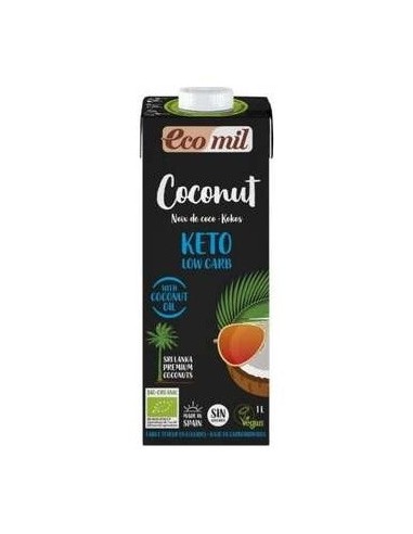 Ecomil Bebida De Coco Nature Keto 1Lt 6Uds. Bio de Almond