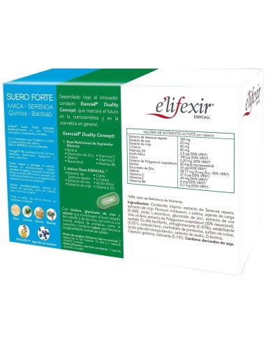 Elifexir Esenciall Redens. 60Cap. + Suero 35Ml de Elifexir