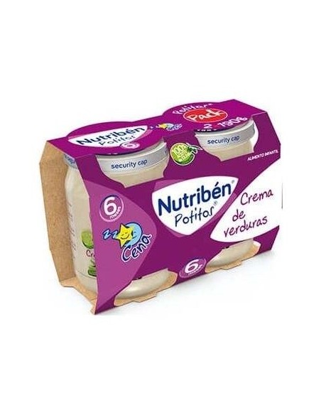 Nutriben Potito Cena Crema De Verduras 2X190Gr +6M de Nutriben