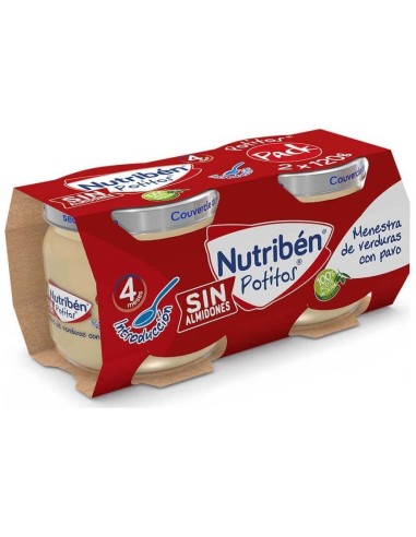 Nutriben Potito Bipack Intro Verdura Pavo 2X120Gr. de Nutriben