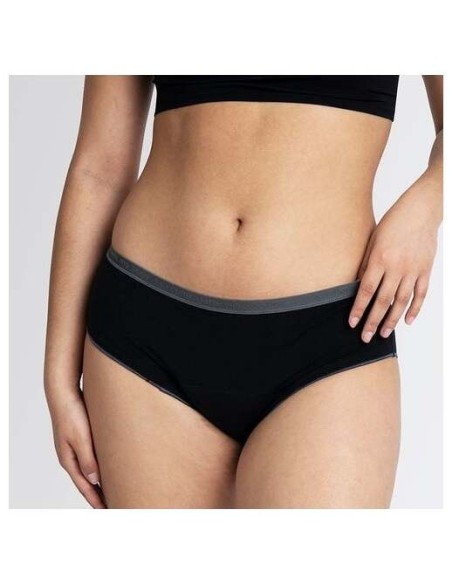 Braguita Menstrual Negra/Gris Flujo Abundante 5/Xl de Cocoro