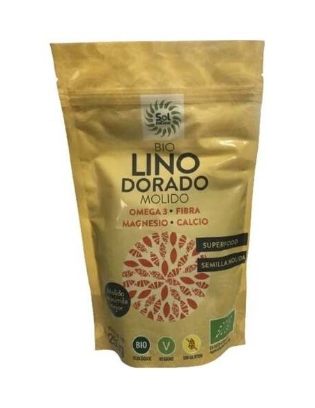 Semillas De Lino Dorado Triturado 250Gr. Bio de Solnatural