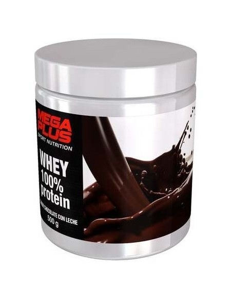 Whey 100% Prot Chocolate Con Leche 500Gr. de Mega Plus