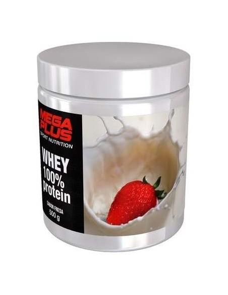 Whey 100% Prot Fresa 500Gr. de Mega Plus