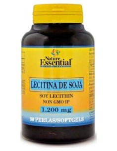 Lecitina De Soja 1200Mg. 90Perlas de Nature Essential 2