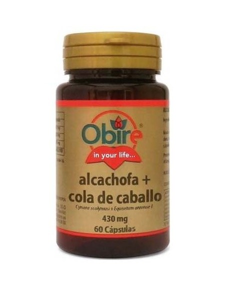 Alcachofa + cola de caballo (ext. seco) 300 mg. 60 capsulas de Obire
