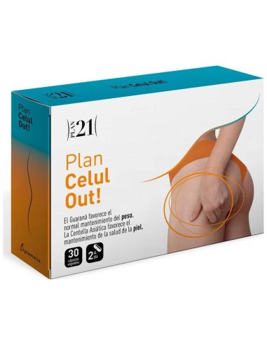 Plan Celul Out! 30 Cápsulas Vegetales de Plameca