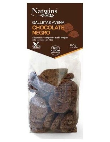 Galletas De Avena Chocolate Negro 200Gr. de Natwins