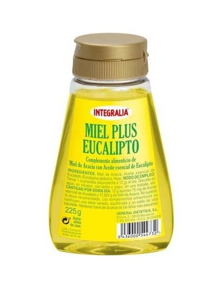 Miel Plus Eucalipto 225 G de Integralia.