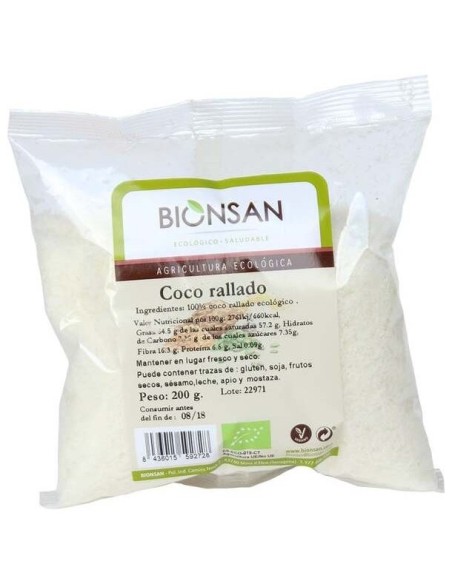 Coco Rallado 200 Gr de Bionsan