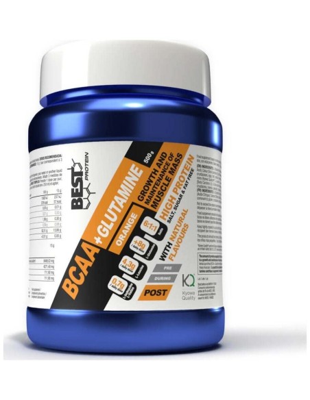 Bcaa+Glutamina Naranja 500Gr. de Best Protein