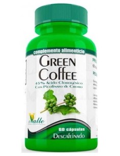 Green Coffee Cafe Verde Descafeinado 60Cap. de El Valle 2