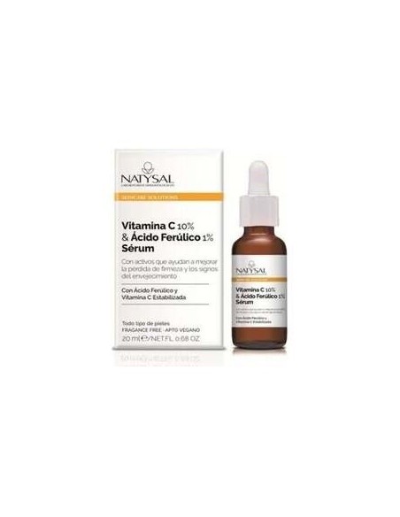 Sérum Vitamina C 10% & Ácido Ferúlico 1% + Phloretin 20 ml. de Natysal
