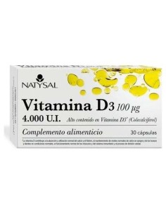 Vitamina D3 4000Ui 30Cap. de Natysal 2