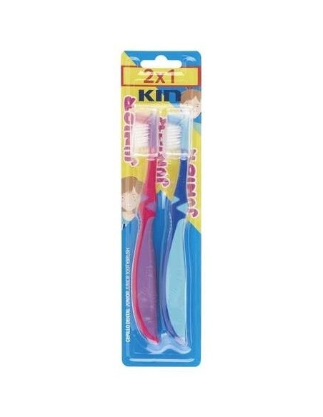 Cepillo Dental Kin Junior 6-12 Años Capuchon 2X1 de Kin